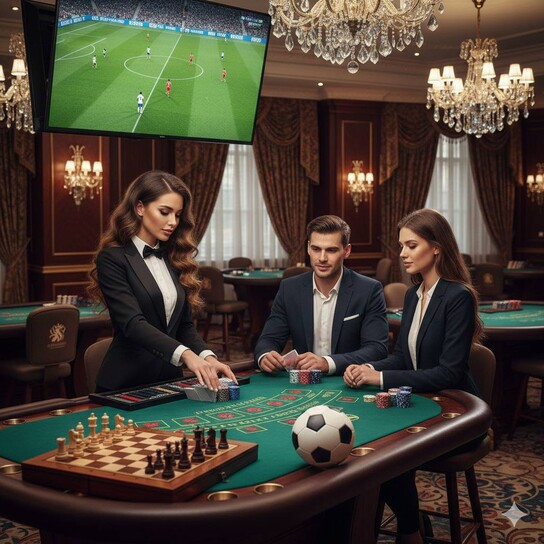 雅致棋牌美女竞技